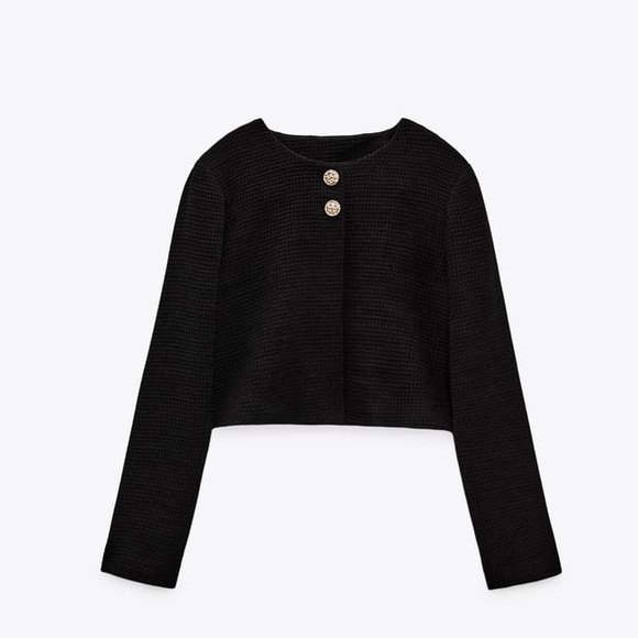 Zara Jackets & Blazers - ZARA BUTTONED TEXTURED JACKET - BRAND NEW
